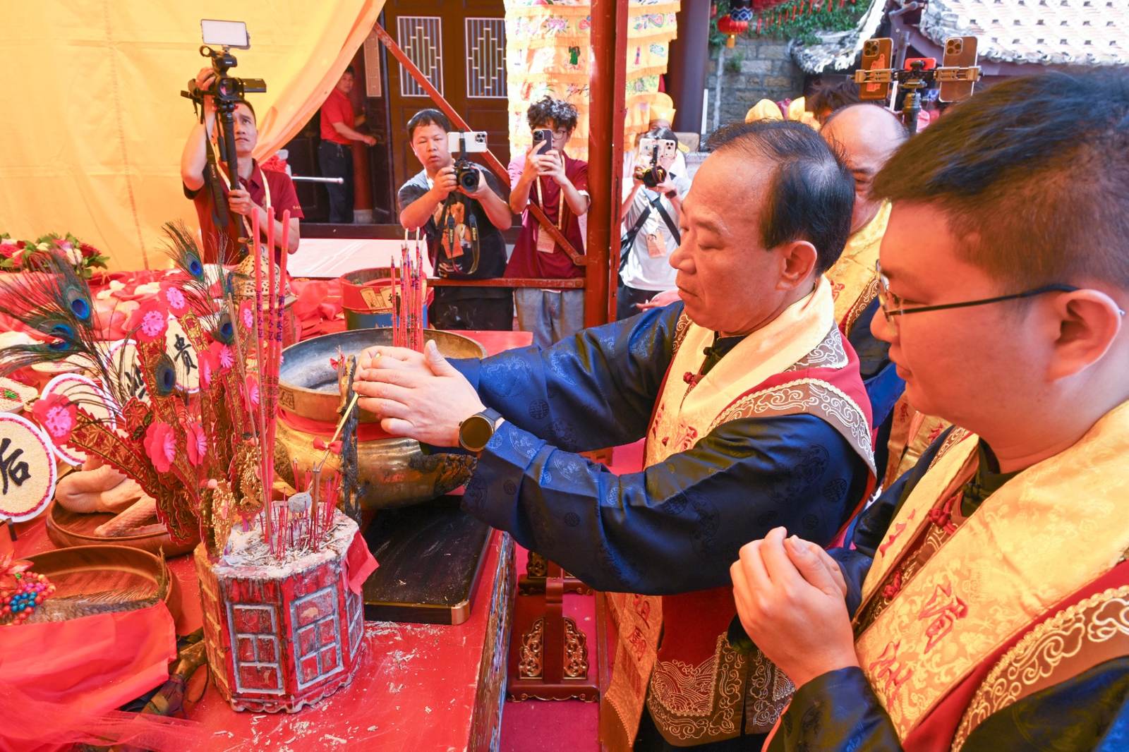 For the 19th Consecutive Year! Meizhou Ancestral Temple and Guiyu Tianhou Ancient Temple Hold a Ceremony Honoring Mazu - image 12